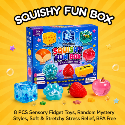 8-Piece Squishy Fun Box