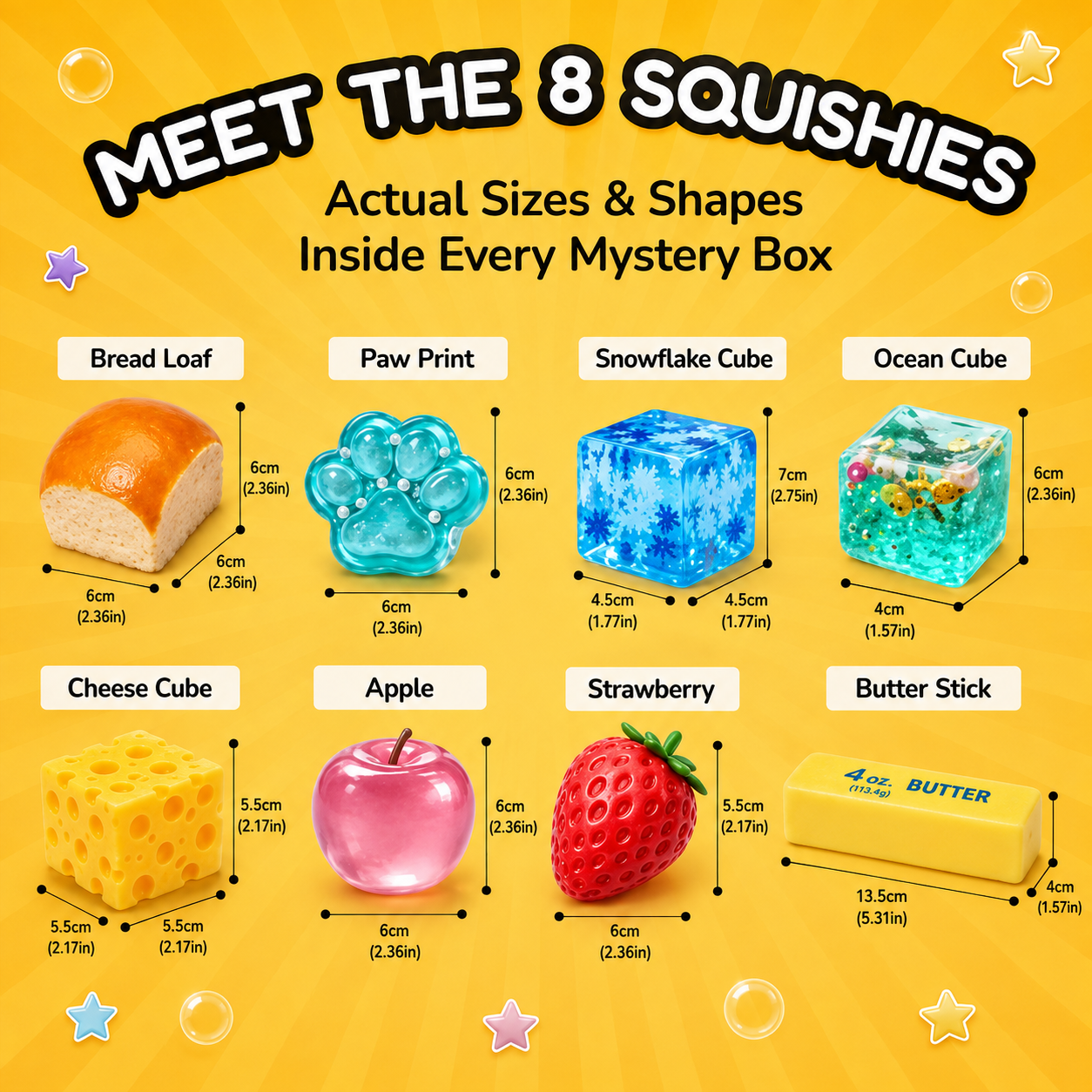 8-Piece Squishy Fun Box